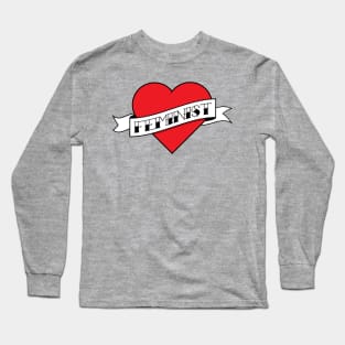 Feminist Heart Tattoo T-Shirt Long Sleeve T-Shirt